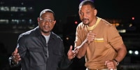 Martin Lawrence, left, and Will Smith strike a pose