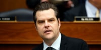 Matt Gaetz, R-Fla., listens to testimony on Capitol Hill