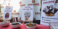 A Cold Stone Creamery display. 