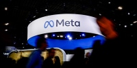 A logo of US company's Meta.