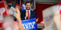 Sen. JD Vance speaks at a rally at Arizona Christian University in Glendale on July 31, 2024.