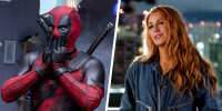 A side by side split image of Ryan Reynolds as the character Deadpool and Blake Lively in "It Ends With Us"