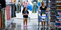 Shoppers at a Walmart