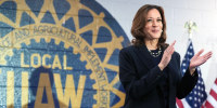 Kamala Harris And Tim Walz Campaign In Michigan