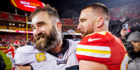 Jason Kelce and Travis Kelce.