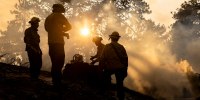 A wildfire in the hills near Los Angeles exploded overnight, torching dozens of homes as its footprint swelled 1,000 percent by September 11, 2024.