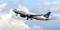 A JetBlue Airlines plane