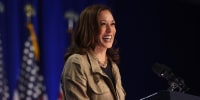 Image: Democratic Presidential Candidate Kamala Harris Campaigns In Douglas, Arizona politics political politician
