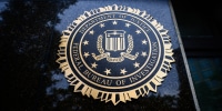 Federal Bureau of Investigation seal is seen on J. Edgar Hoover FBI Building