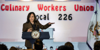 Vice President Harris Speaks At Culinary Workers Union Event In Las Vegas