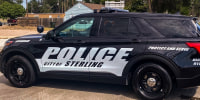 Sterling Police Department car.