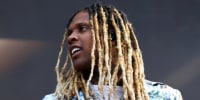 Rapper Lil Durk at the Lollapalooza music festival