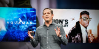 Peter Stern talks during an Apple event on March 25, 2019.