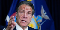 Andrew Cuomo speaks during a news conference