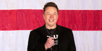 Image: elon musk american flag politics political