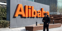 Sigange for Alibaba Group Holding Ltd. at one of the company's offices in Beijing, China, on Tuesday, Feb. 6, 2024. 