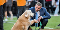 Kirk Herbstreit and his dog ben.