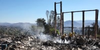 Image: Mountain Fire Forces Evacuations And Threatens Homes In Southern California hotspots extinguish