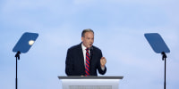 Lee Zeldin speaks at the RNC