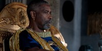 Denzel Washington as Macrinus in  a scene from "Gladiator II"