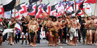 Maori Communities March To Wellington In Opposition To The Treaty Principles Bill