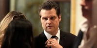 Matt Gaetz at an America First Policy Institute gala at Donald Trump's Mar-a-Lago estate, Thursday, Nov. 14, 2024, in Palm Beach, Fla. 