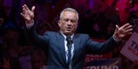 Robert F. Kennedy, Jr. speaks at a Trump rally