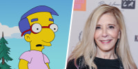 Side by side of Milhouse Van Houten and Pamela Hayden