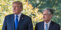 Donald Trump and Jerome Powell