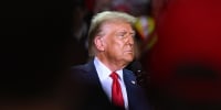 Donald Trump speaks during a campaign rally