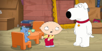 FAMILY GUY: A love triangle emerges between Stewie, Brian and Stewie's teddy bear, Rupert, in the all-new "Quagmire's Quagmire" episode of FAMILY GUY airing Sunday, Nov. 3 (9:00-9:30 PM ET/PT) on FOX. FAMILY GUY ™ and © 2013 TCFFC ALL RIGHTS RESERVED.