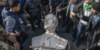 Statues of Hafez al-Assad toppled by people in Syria