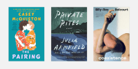 "The Pairing" by Casey McQuiston, "Private Rites" by Julia Armfield and "Coexistence" by Billy-ray Belcourt﻿. 