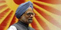 Indian Prime Minister Manmohan Singh inaugurates Indian Civil Services Day in New Delhi on April 21, 2010.