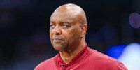 Leonard Hamilton watches his team play against Virginia Tech, on March 13, 2024.