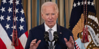 President Joe Biden speaks at the White House