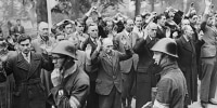 Citizens Being Guarded by Dutch Patriots