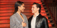 Zendaya and Tom Holland at The Old Sessions House on Dec. 5, 2021 in London.