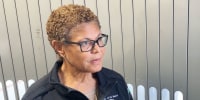 L.A. mayor Karen Bass sinks into  cringey silence when pressed on travel plans
