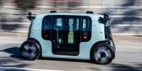 A Zoox autonomous robotaxi