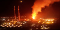 Fire at the site of Vistra Corp's Moss Landing power plant