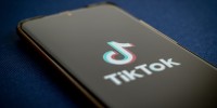 TikTok app on a phone.