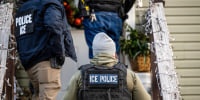 US Immigration and Customs Enforcement (ICE) agents.