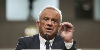 Robert F. Kennedy Jr. appears before the Senate Finance Committee for his confirmation hearing, at the Capitol on Jan. 29, 2025. 