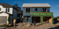 A home under construction at the Waterways subdivision in Gulf Shores, Ala., Dec. 6, 2024. 