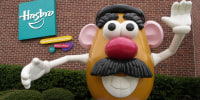 A Mr. Potato Head statue at the Hasbro Inc. headquarters in Pawtucket, Rhode Island, in 2004. 