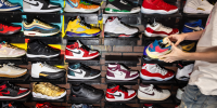 Cool Kicks, a sneaker store on Melrose Avenue, in Los Angeles, Calif., in 2023. 