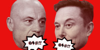 Photo Illustration: Joe Rogan and Elon Musk
