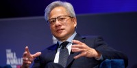 Nvidia CEO Jensen Huang speaks  at the Hill and Valley Forum