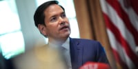 Marco Rubio speaks during a Cabinet meeting at the White House